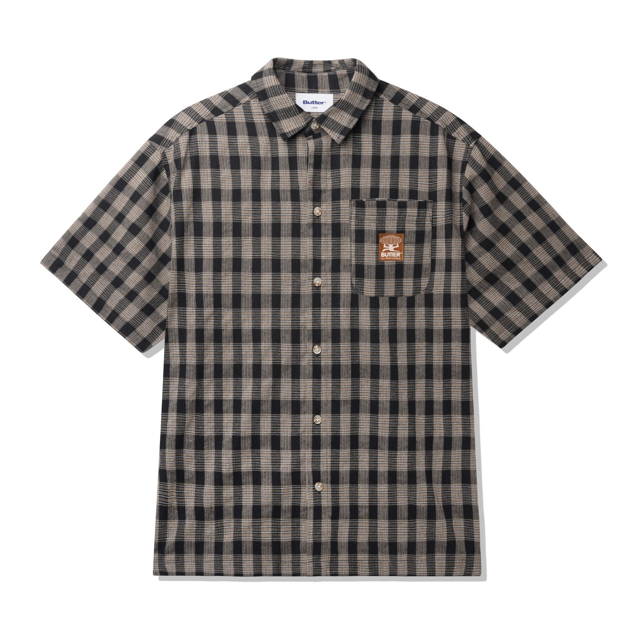 BUTTER GOODS - TERRAIN S/S SHIRT - BLACK