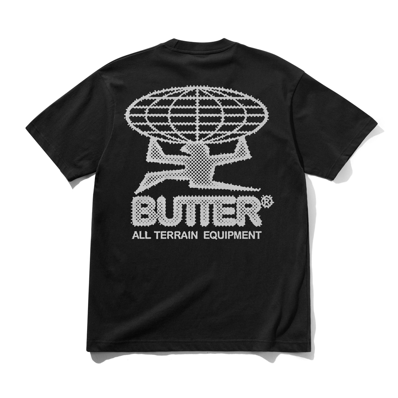 BUTTER GOODS - TERRAIN TEE  - WASHED BLACK