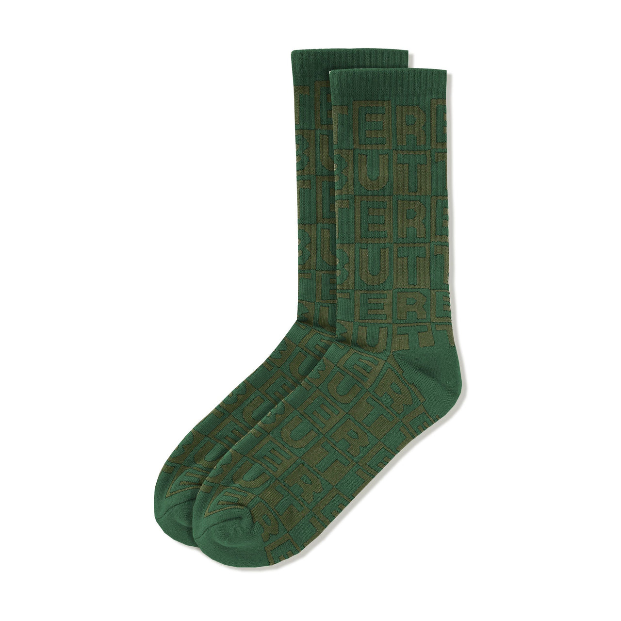 BUTTER GOODS - TILE SOCK - GREEN