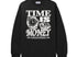 CASH ONLY - TIME CREWNECK - BLACK