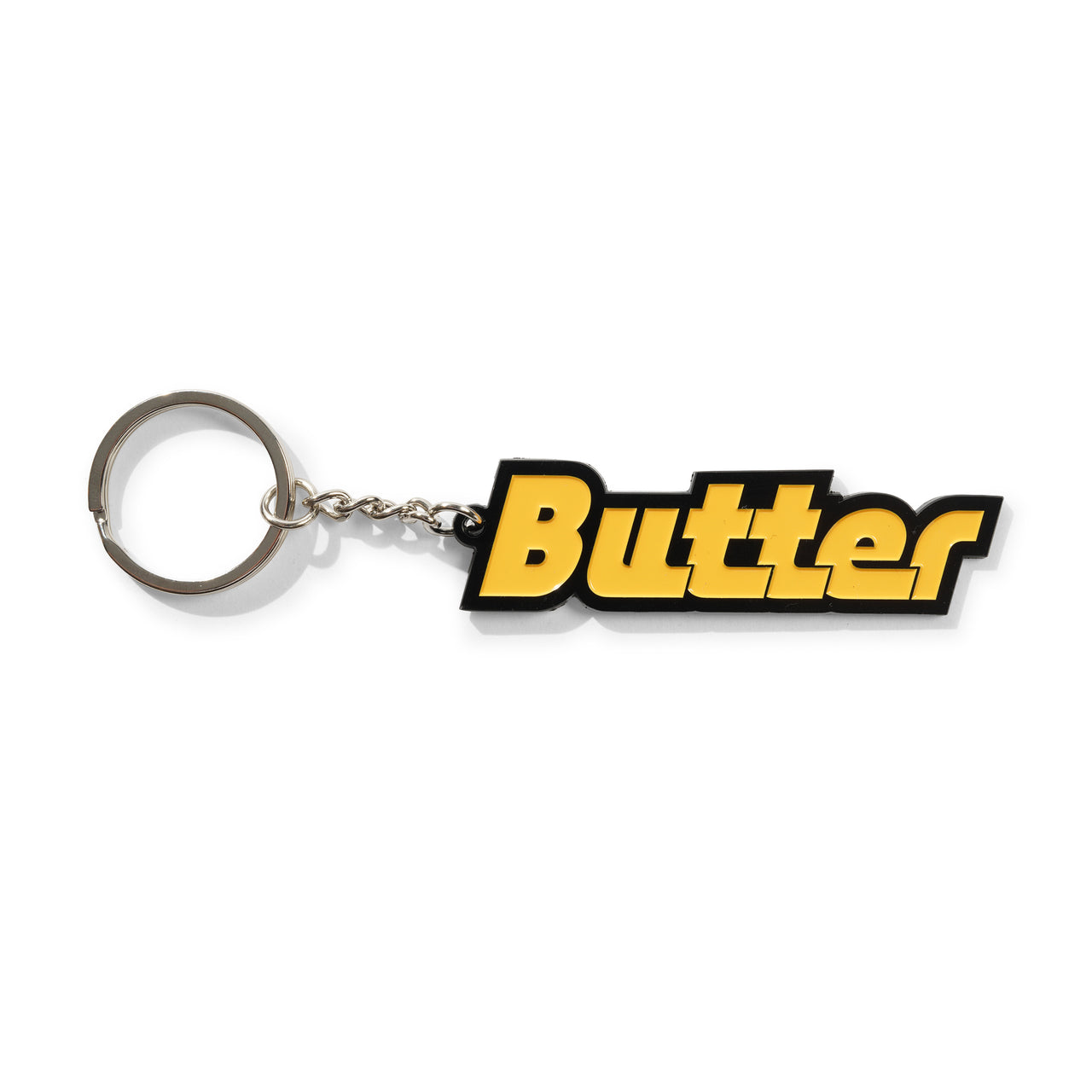 BUTTER GOODS - TRANSIT ENAMEL KEY CHAIN - YELLOW