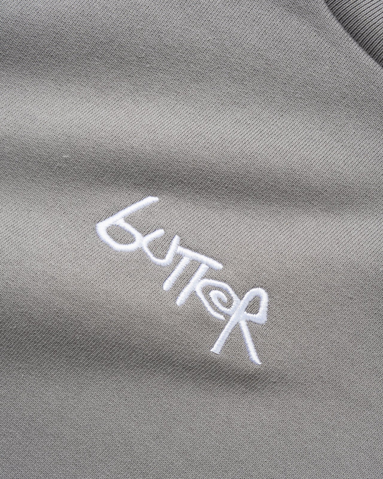 BUTTER GOODS - TREAD CREWNECK - CONCRETE / MOSS