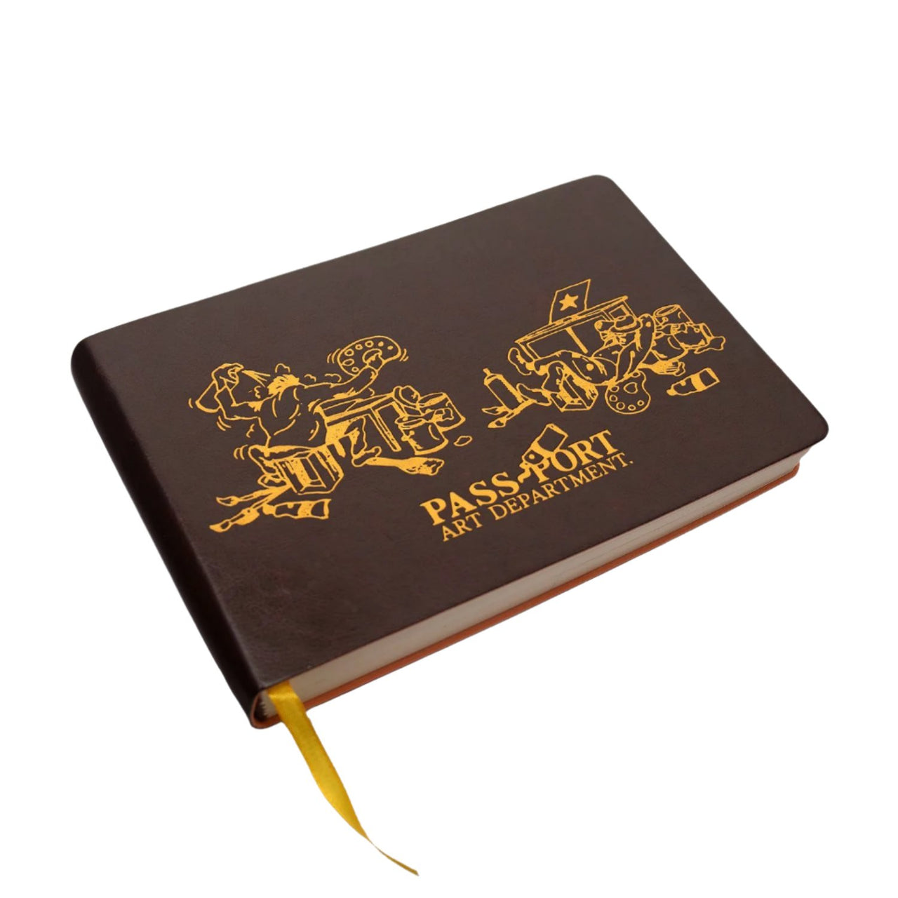 PASS~PORT - ART DEPT. SKETCH BOOK - BROWN/GOLD