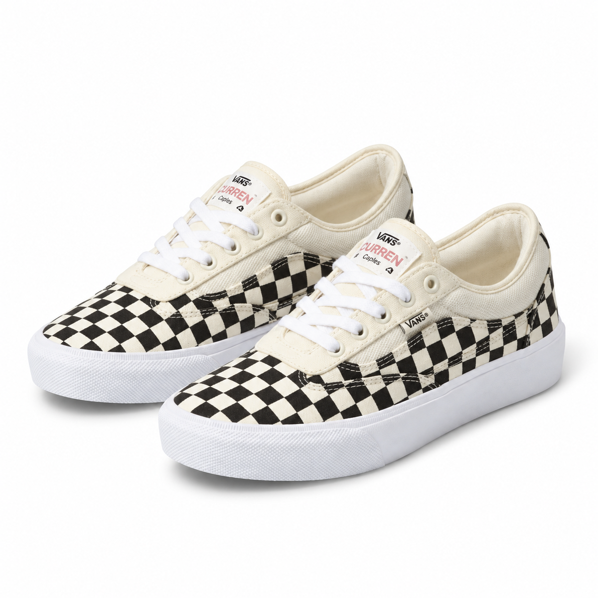 VANS - SKATE CURREN CAPLES - CHECKERBOARD BLACK / WHITE