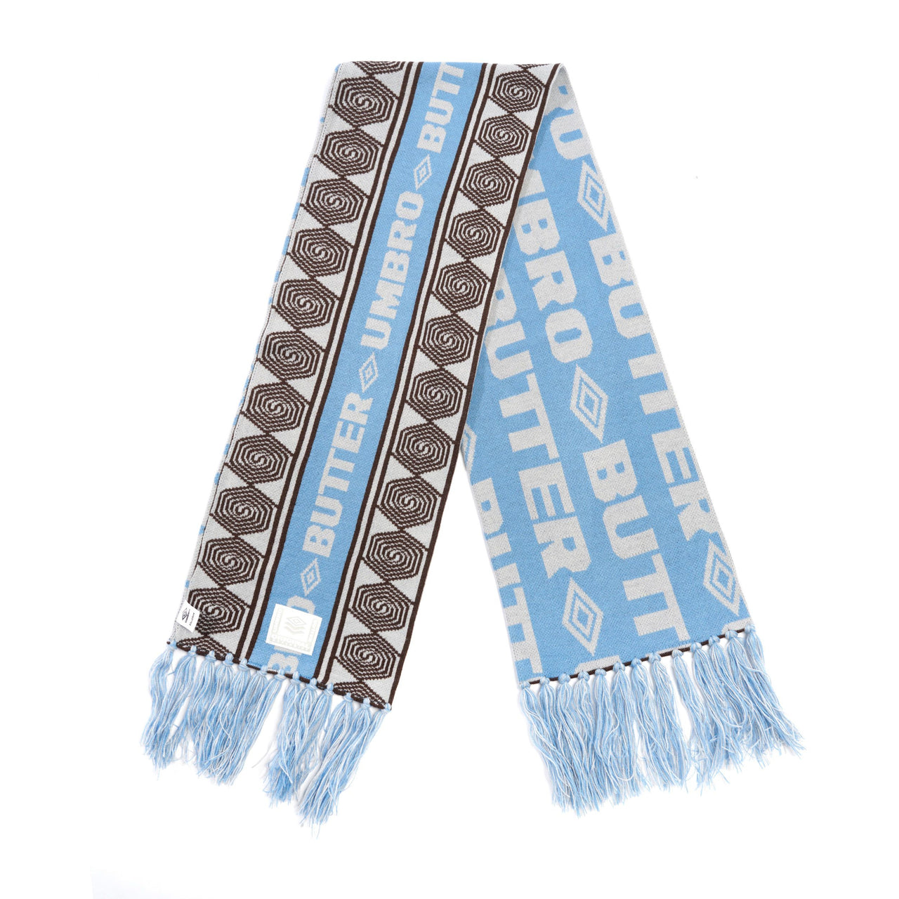 BUTTER GOODS X UMBRO - VERT SCARF - SKY/BROWN