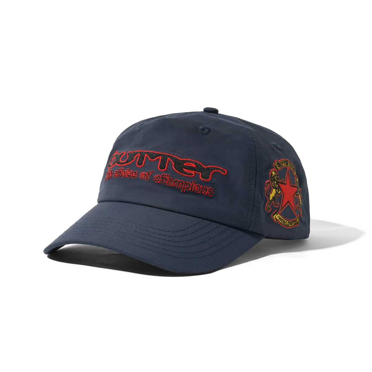 BUTTER GOODS X UMBRO - VICTORY 5 PANEL CAP - NAVY