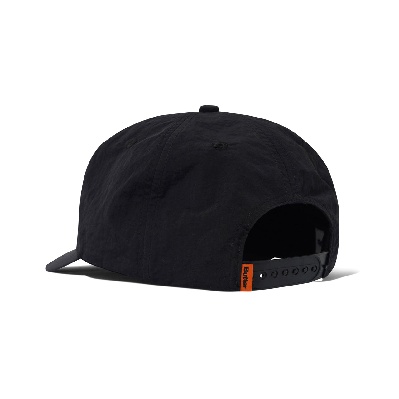 BUTTER GOODS - WARPED 5 PANEL CAP - BLACK