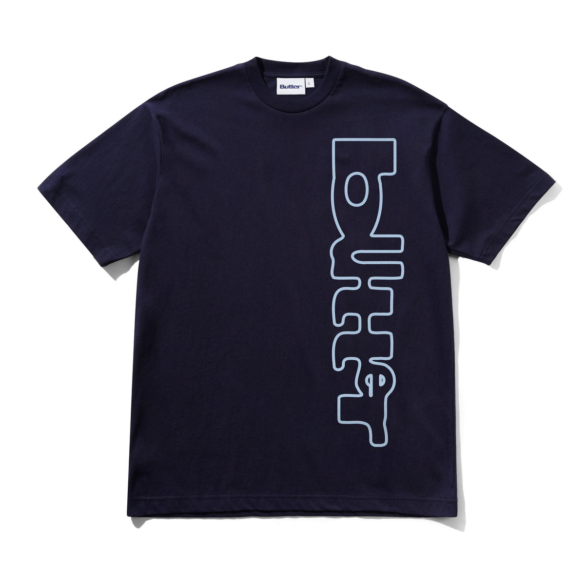 BUTTER GOODS - WARPED TEE - NAVY