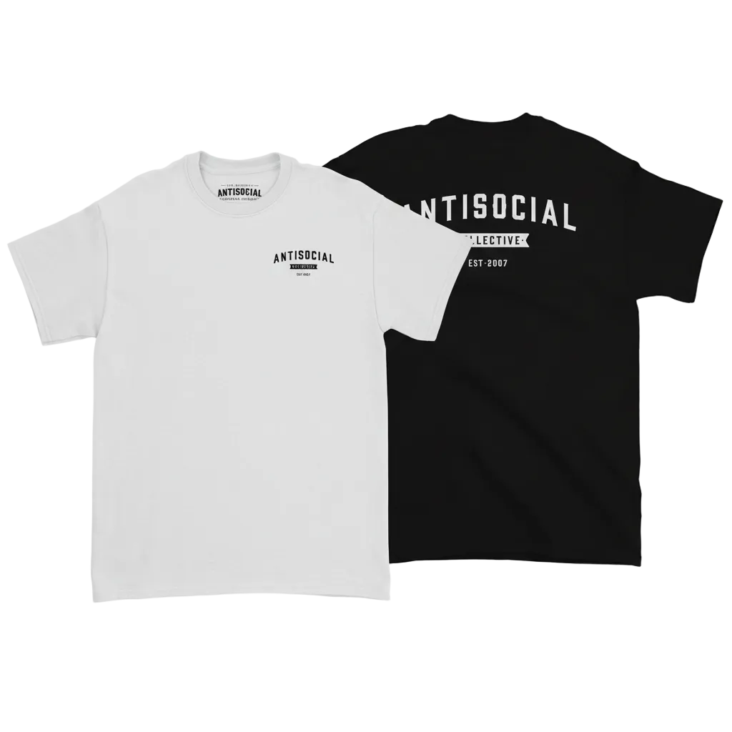 ANTISOCIAL - SHOP LOGOS DUO - BLACK & WHITE TEE BUNDLE