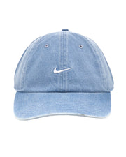 Blue cap with Nike logo on a white background