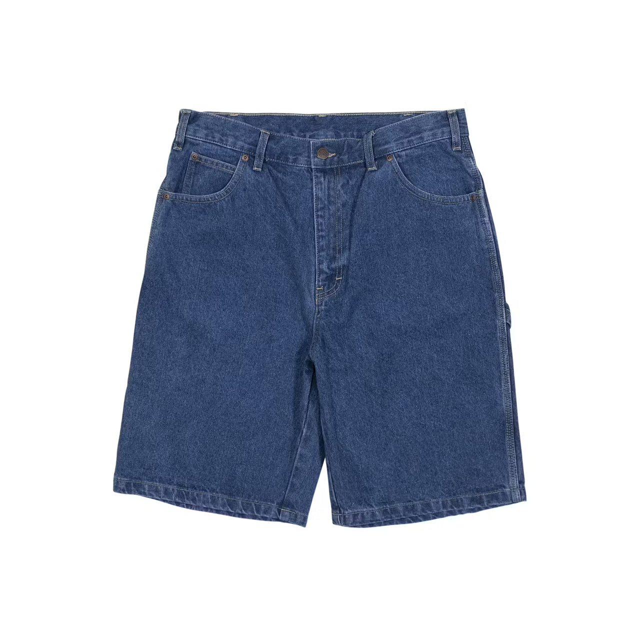 DICKIES - 11" RELAXED FIT CARPENTER DENIM SHORT - STONE WASHED INDIGO