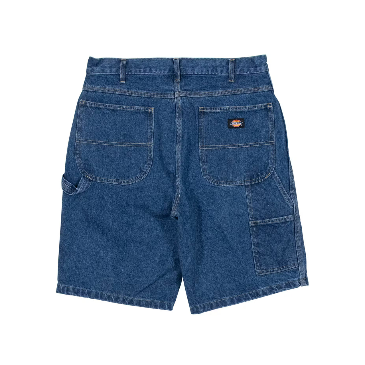 DICKIES - 11" RELAXED FIT CARPENTER DENIM SHORT - STONE WASHED INDIGO