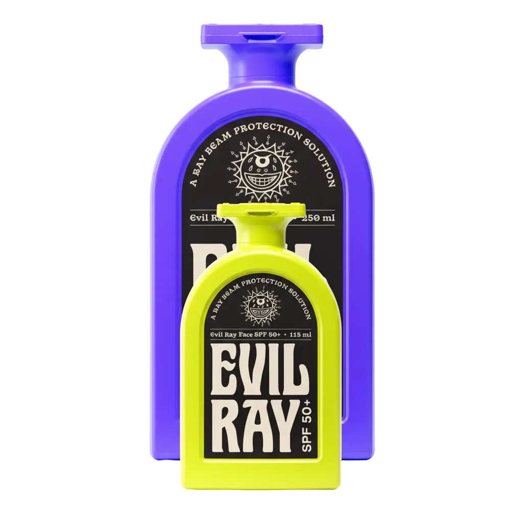 EVIL RAY - SPF50+ FACE & BODY SUNSCREEN BUNDLE