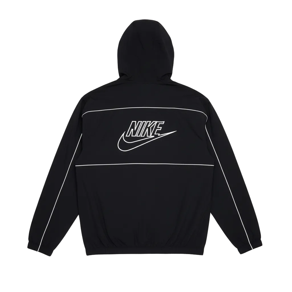 NIKE - CLUB ATHLETE HOODED JACKET - BLACK / WHITE