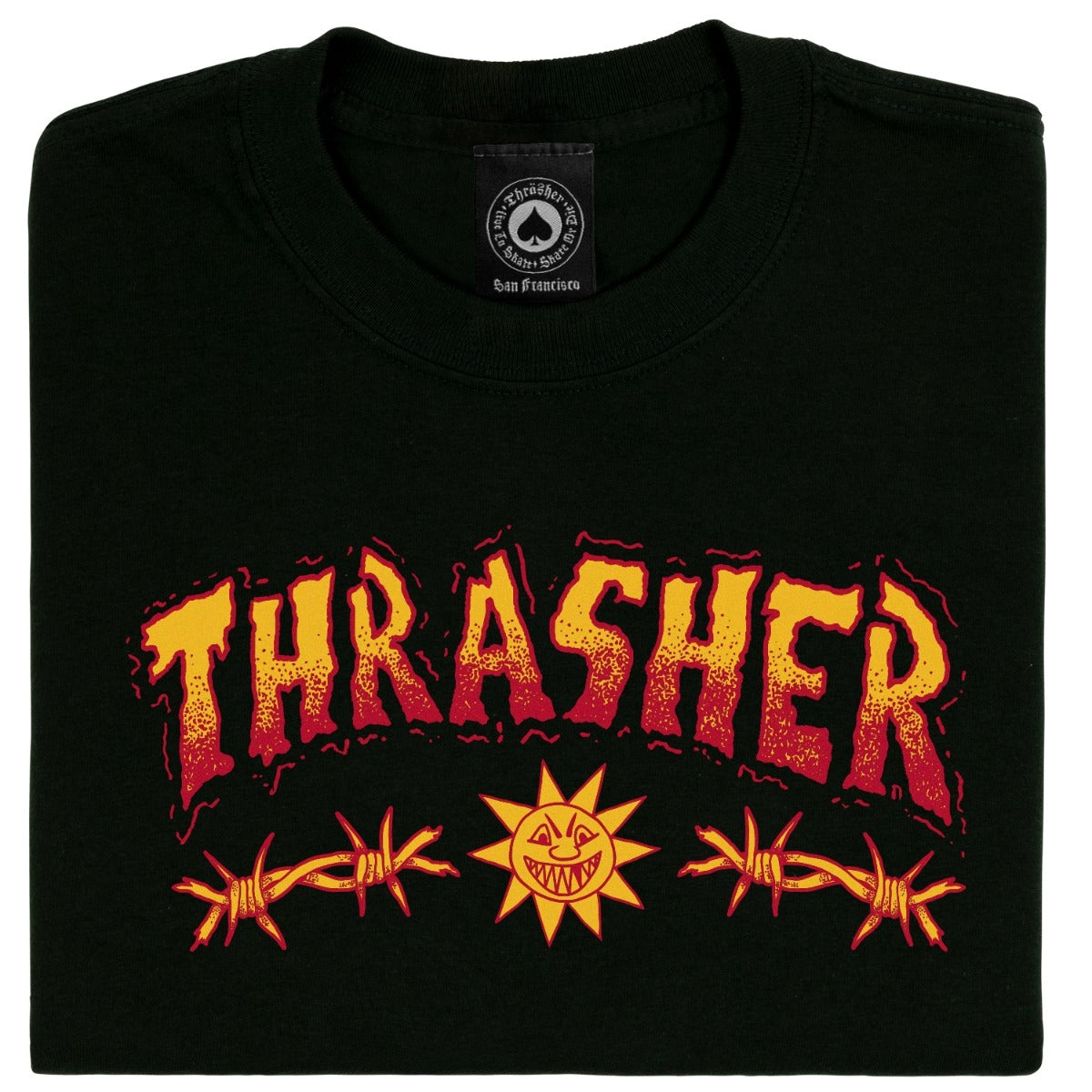 THRASHER - SKETCH TEE - BLACK