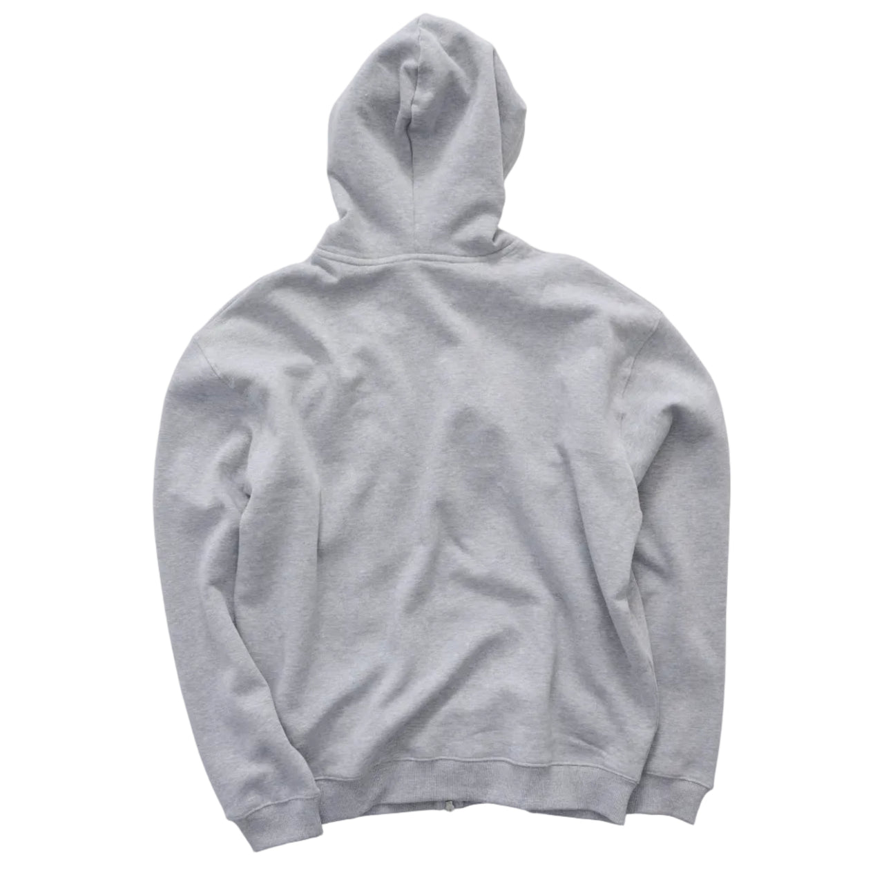 S-DOUBLE - S-DOUBLE - CURSIVE ZIP HOODIE - GREY HEATHER