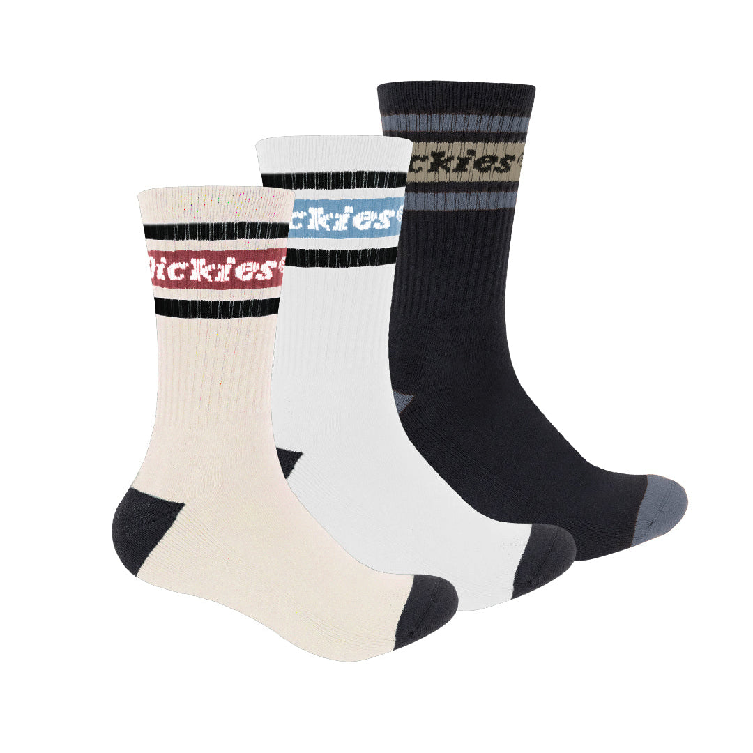 DICKIES - 3 PACK CREW SOCKS - MULTI