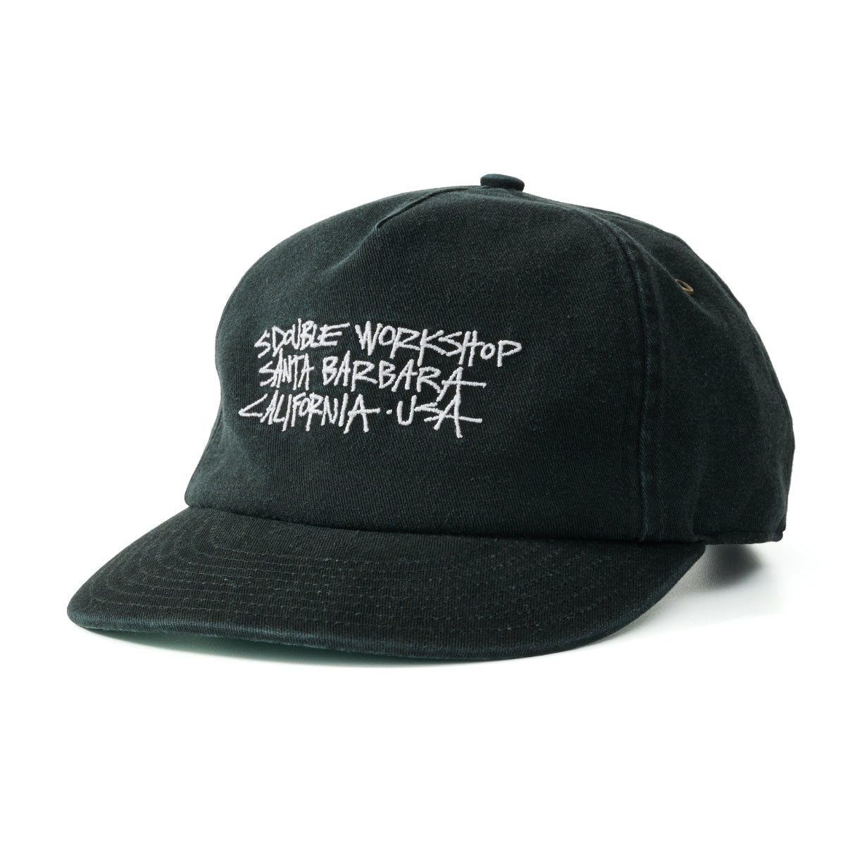 S-DOUBLE - ADDRESS TEXT GOLFER CAP - BLACK