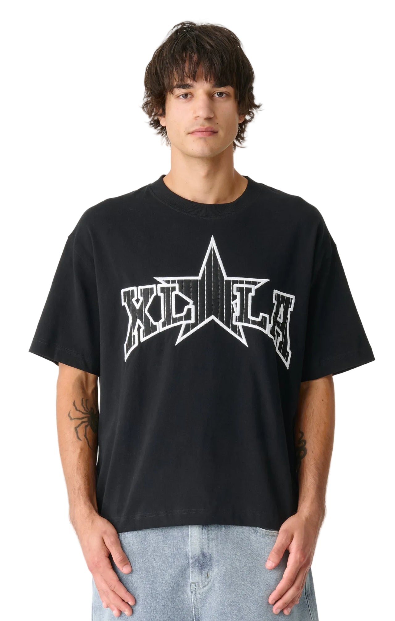 XLARGE - LA STAR GORILLA FIT TEE - BLACK