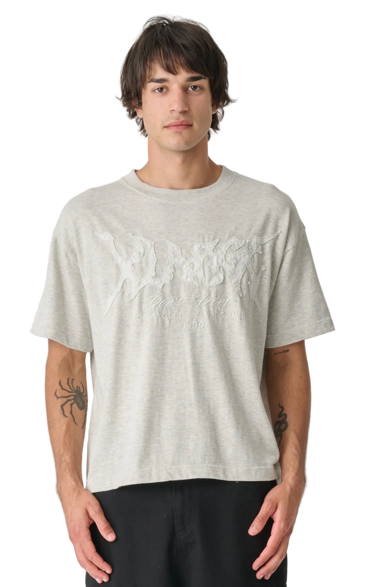 XLARGE - METAL GORILLA FIT TEE - ASH HEATHER