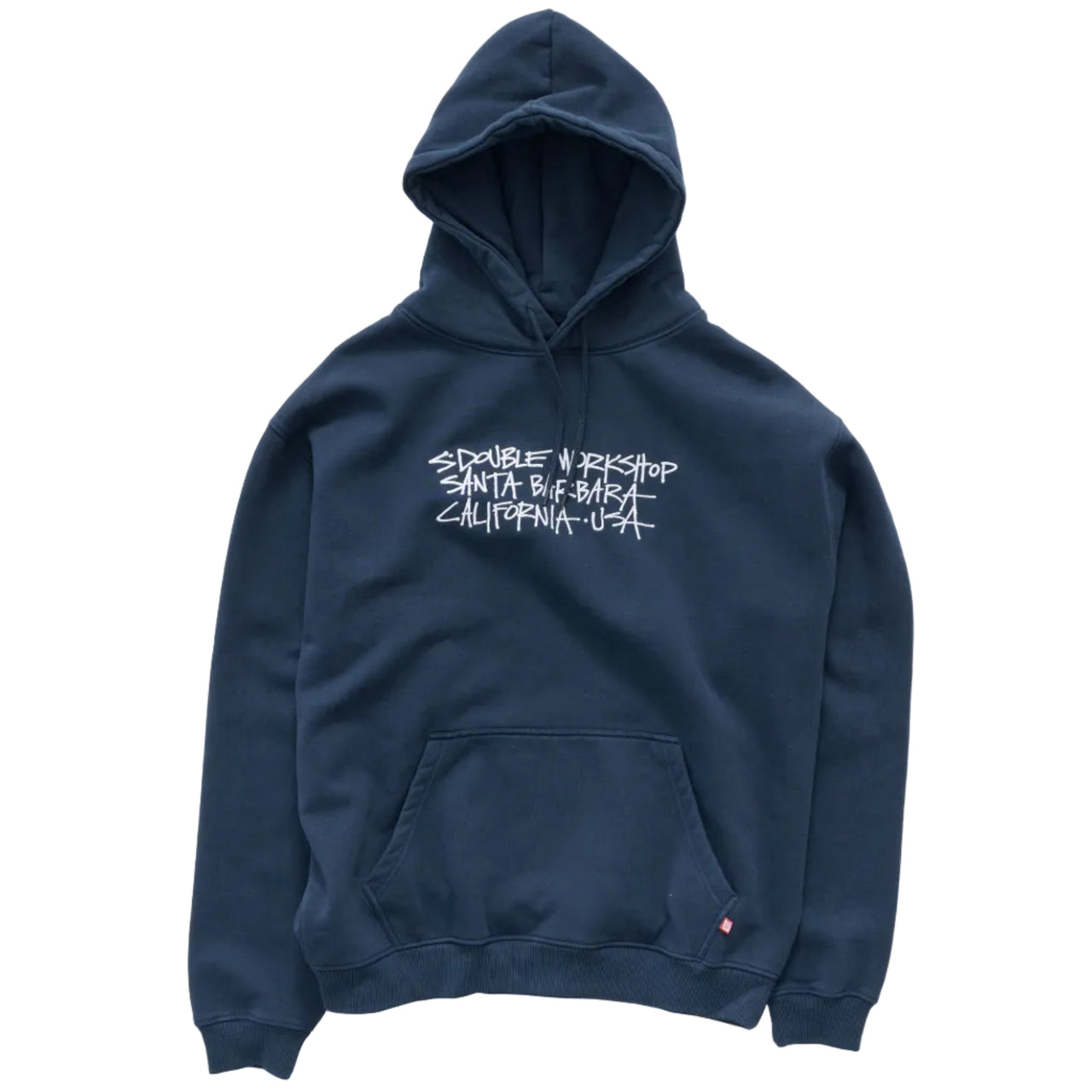 S-DOUBLE - ADDRESS TEXT PULLOVER HOODIE - NAVY