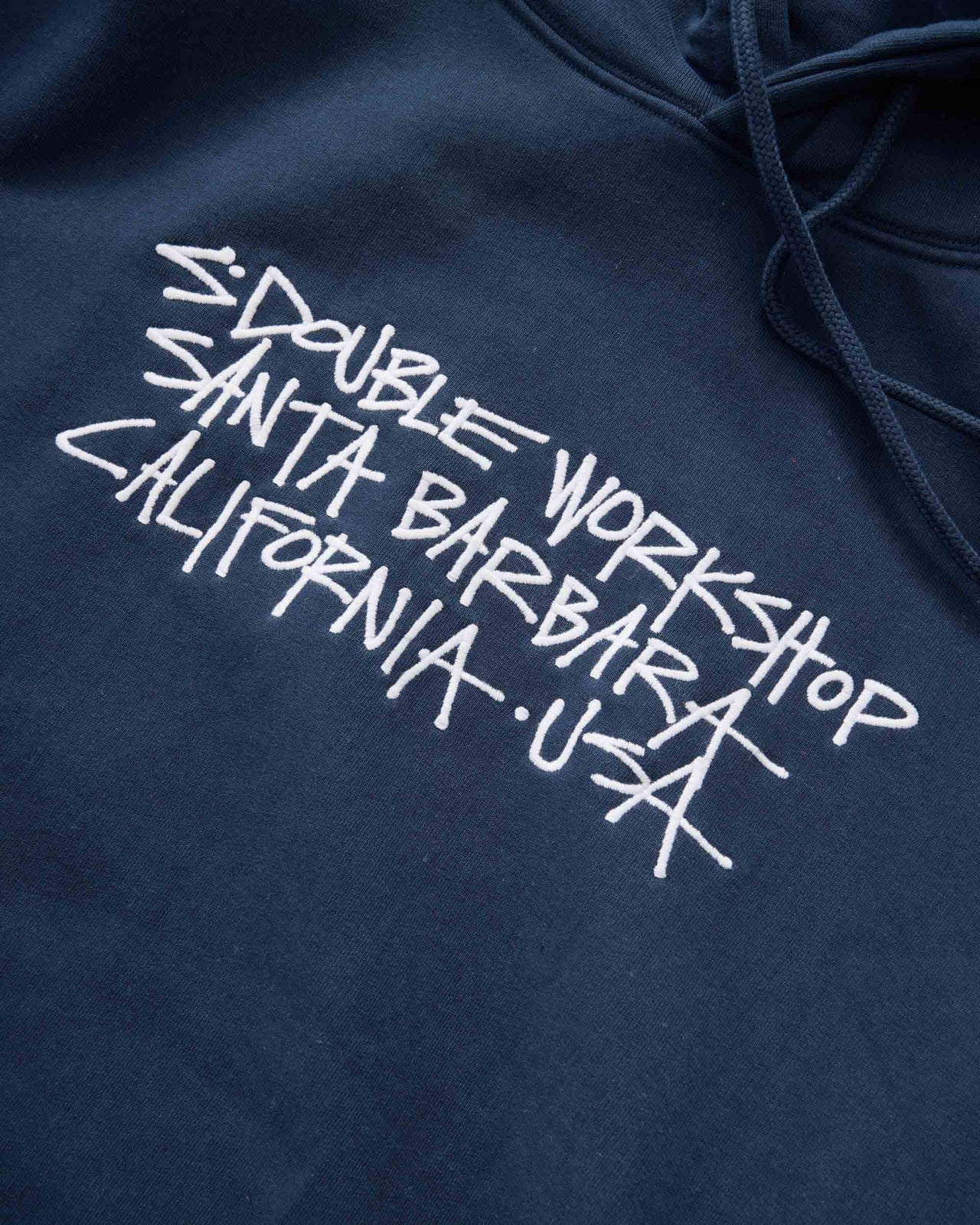 S-DOUBLE - ADDRESS TEXT PULLOVER HOODIE - NAVY
