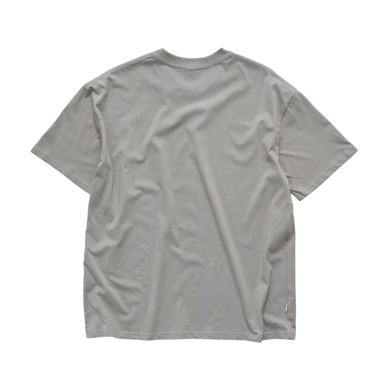 S-DOUBLE - S CUBE MID BLOCK T-SHIRT - STEEL GREY