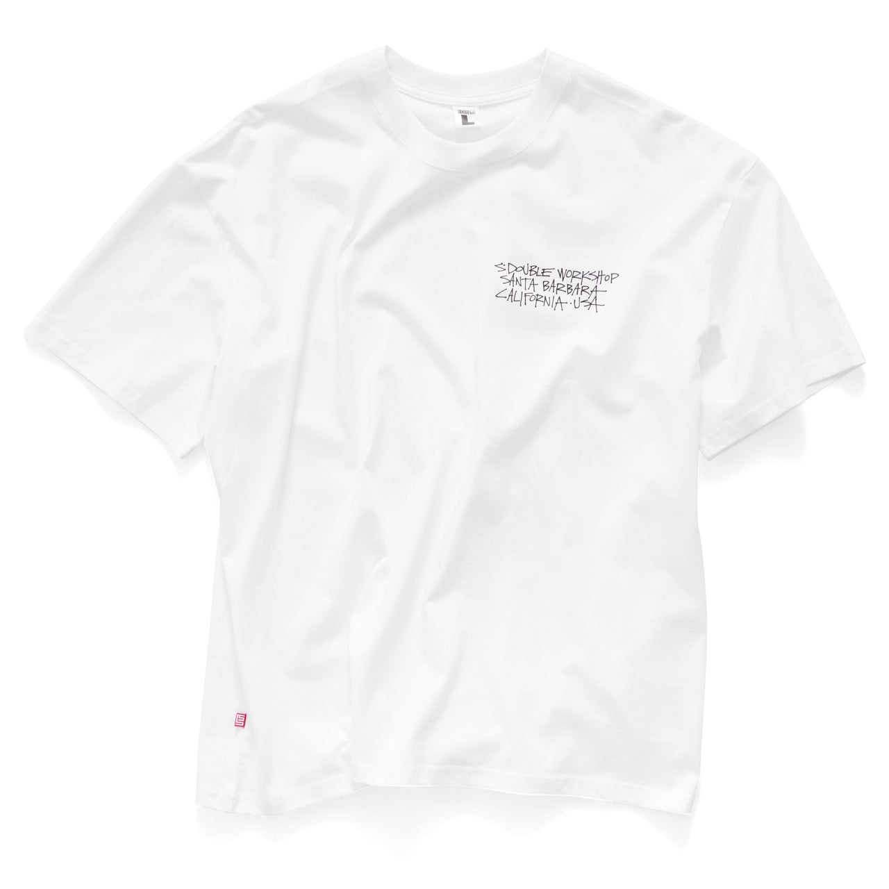S-DOUBLE - ADDRESS TEXT T-SHIRT - WHITE