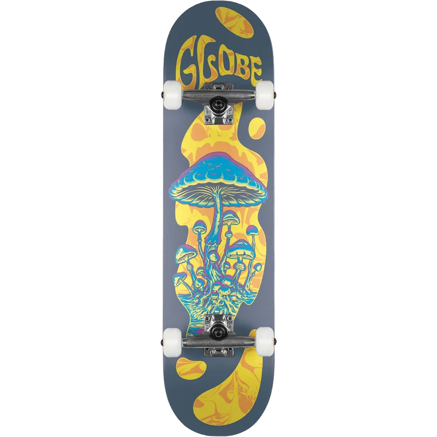 GLOBE - G1 MIND EXPANSION COMPLETE SKATEBOARD - GREY / NEON