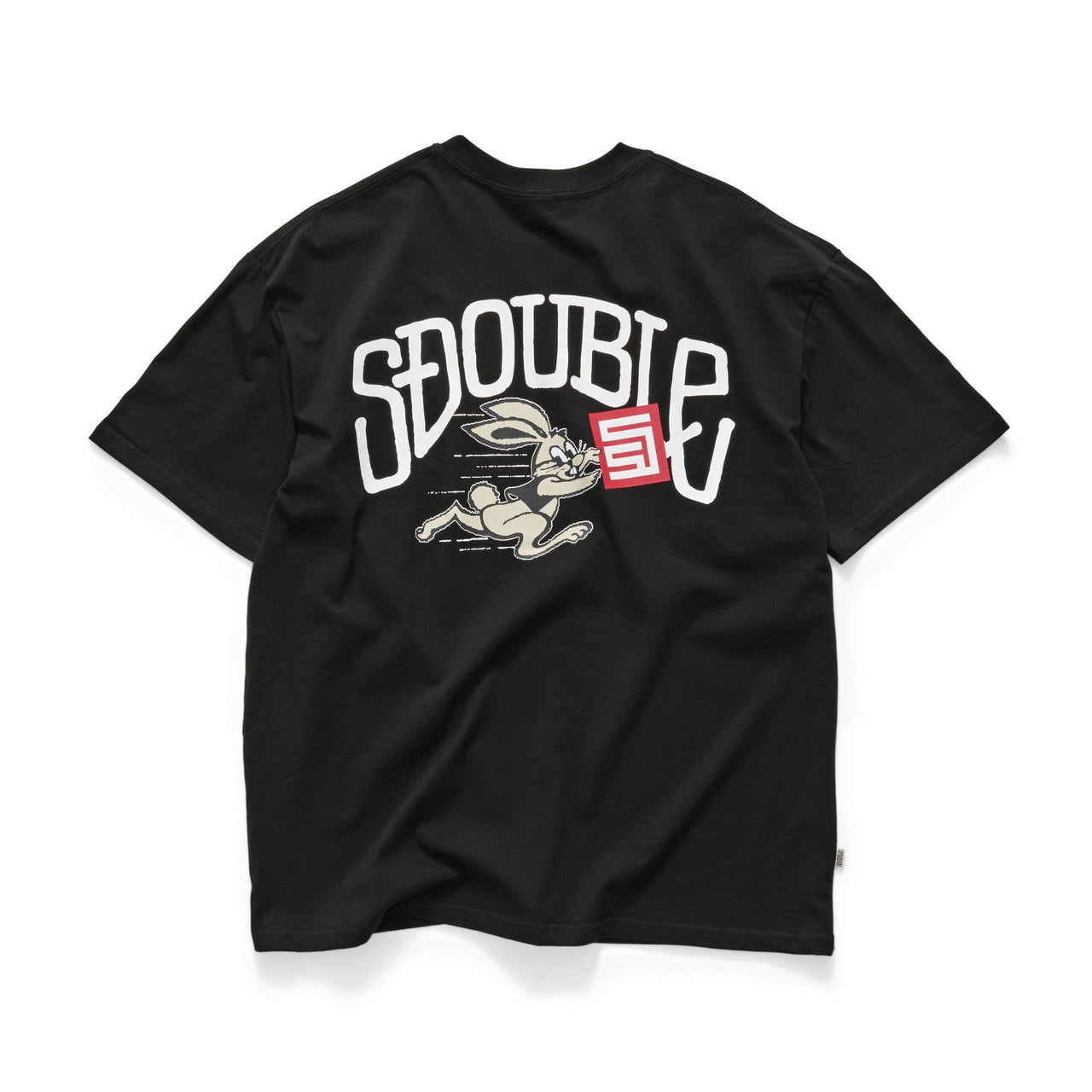 S-DOUBLE - RABBIT SS TEE - BLACK