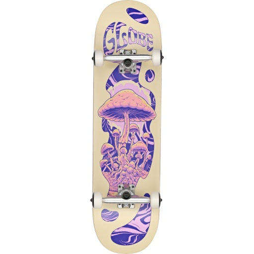 GLOBE - G1 MIND EXPANSION COMPLETE SKATEBOARD - OFF-WHITE / PURPLE