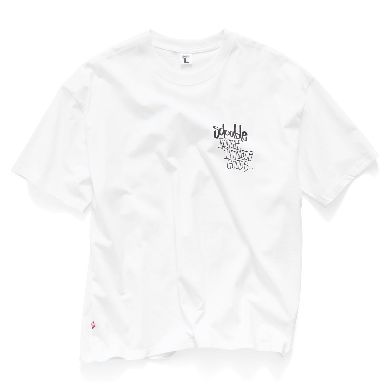 S-DOUBLE - ROUGH & TUMBLE T-SHIRT - WHITE