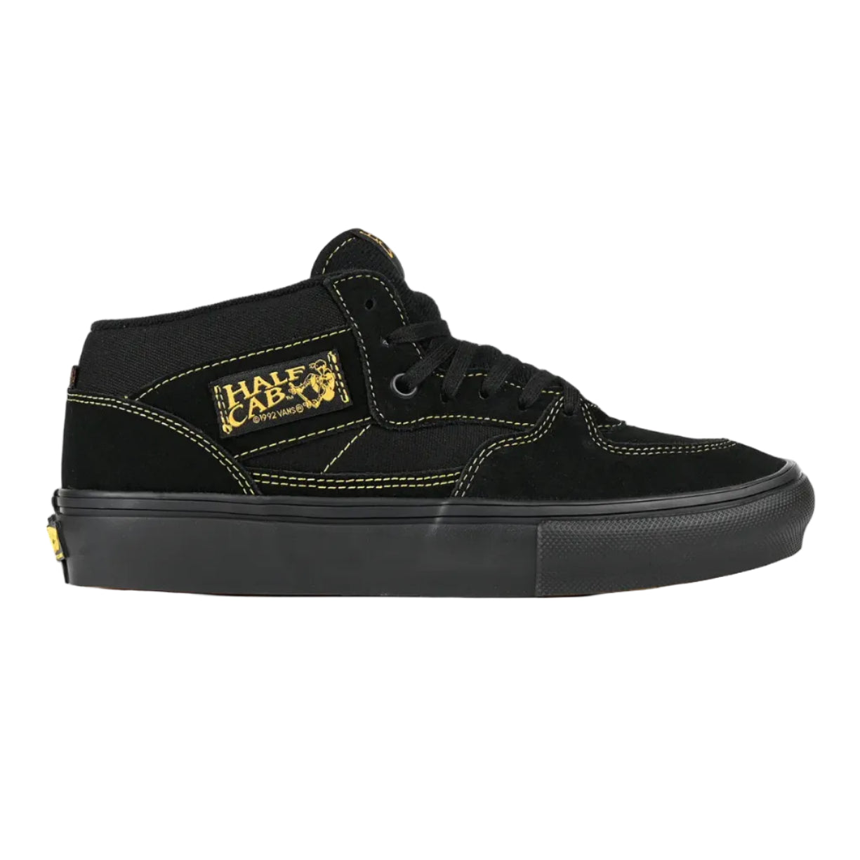 VANS - SKATE HALF CAB WAFFLECUP - BLACK / MUSTARD