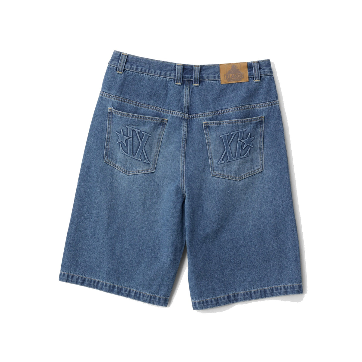 XLARGE - EMBOSSED BAGGY DENIM 91 SHORT - BLUE INDIGO