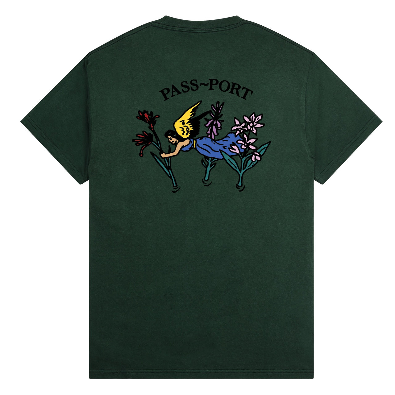 PASS~PORT - GARDENING TEE - FOREST GREEN