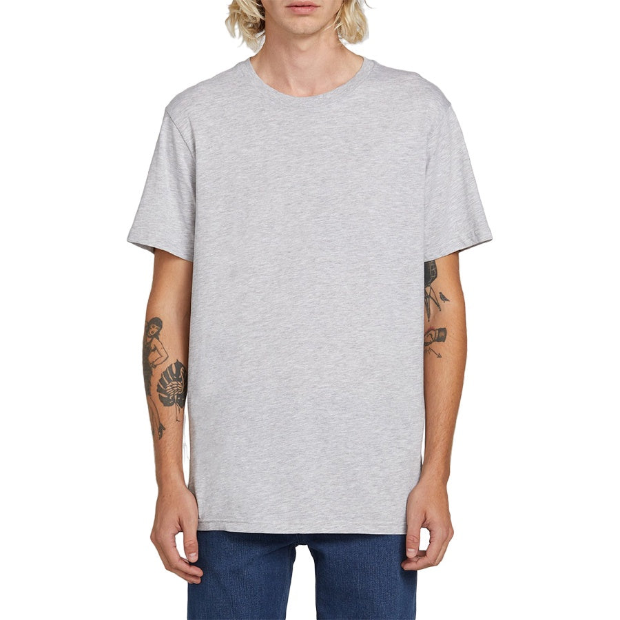 VOLCOM - SOLID S/S TEE - GREY MARLE - Antisocial Collective