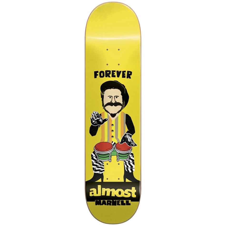 ALMOST - FOREVER DUDE R7 LEWIS MARNELL SKATEBOARD DECK - 8"