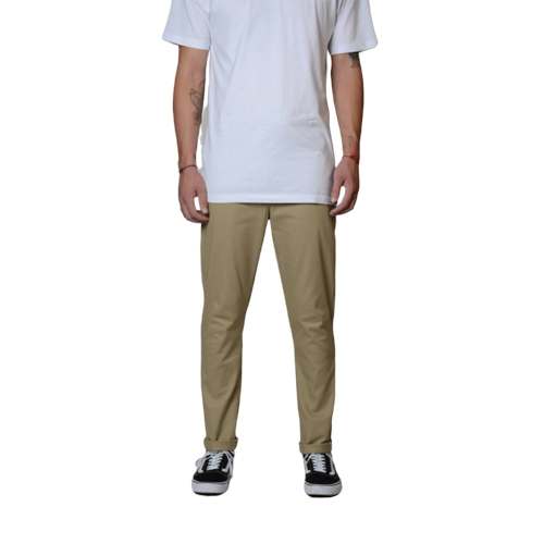 DICKIES - 811 SKINNY STRAIGHT DOUBLE KNEE WORK PANT - KHAKI - Antisocial Collective