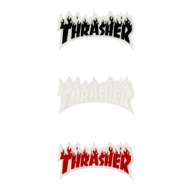 THRASHER - FLAME LOGO SMALL STICKER