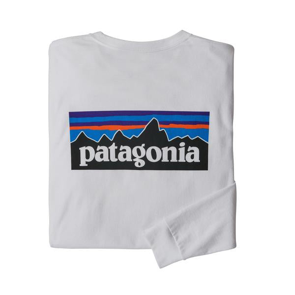PATAGONIA - P-6 LOGO LONG SLEEVE RESPONSIBILI-TEE - WHITE