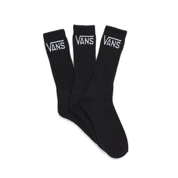 VANS - CLASSIC CREW SOCKS 3 PACK - BLACK