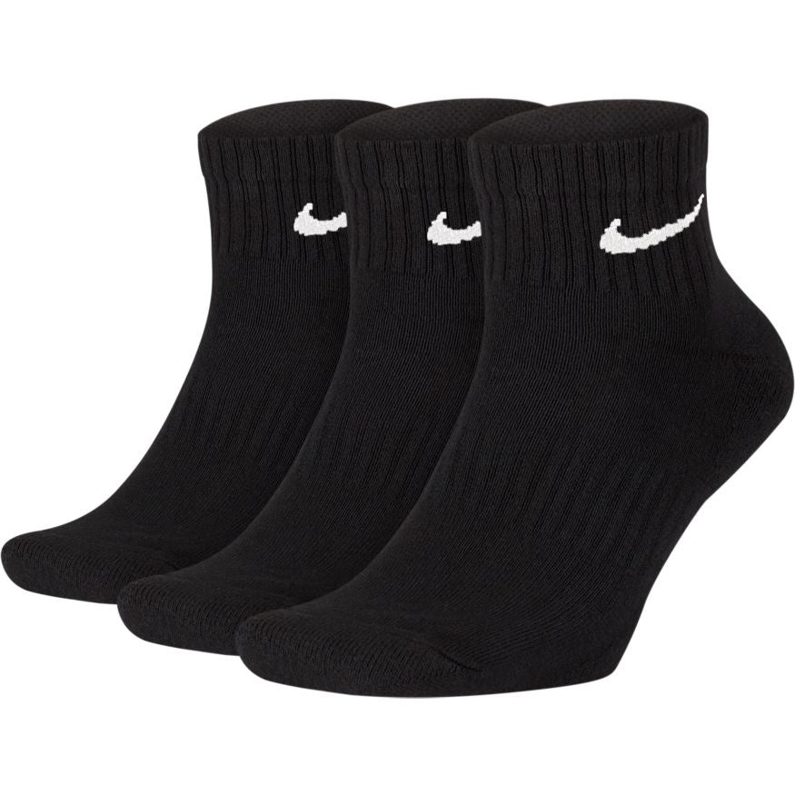 NIKE - EVERYDAY CUSHIONED ANKLE SOCKS - BLACK/WHITE - Antisocial Collective