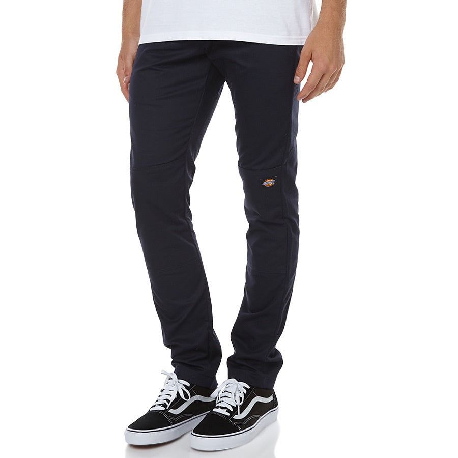 DICKIES - 811 SKINNY STRAIGHT DOUBLE KNEE WORK PANT - BLACK - Antisocial Collective