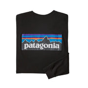 PATAGONIA - P-6 LOGO LONG SLEEVE RESPONSIBILI-TEE - BLACK - Antisocial Collective