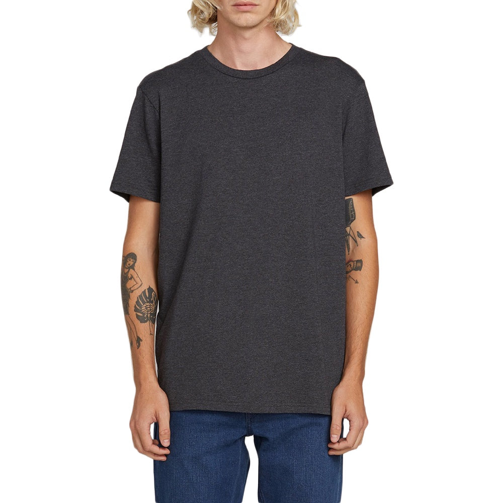 VOLCOM - SOLID S/S TEE - CHARCOAL HEATHER - Antisocial Collective