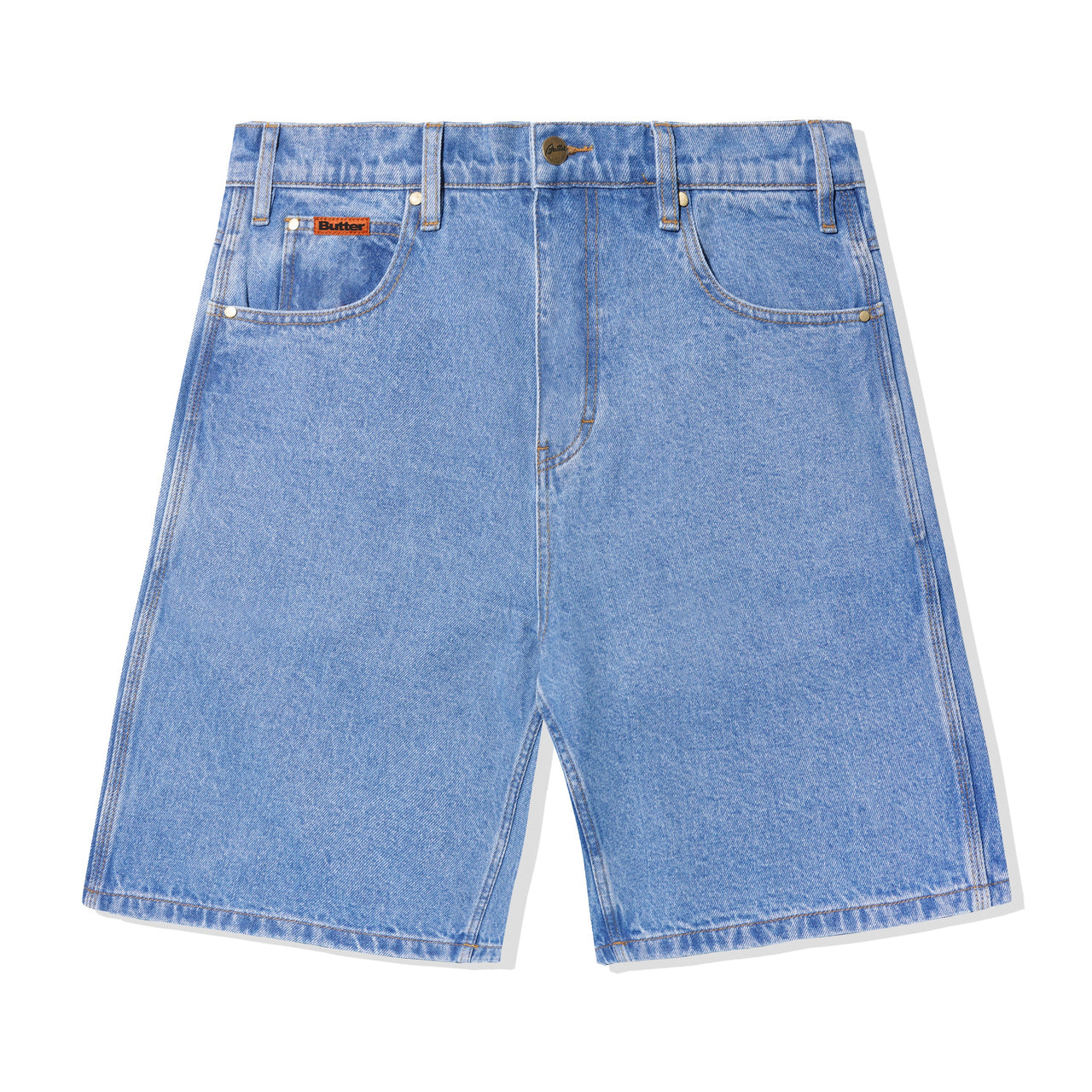 BUTTER GOODS - BAGGY DENIM SHORTS - WASHED INDIGO