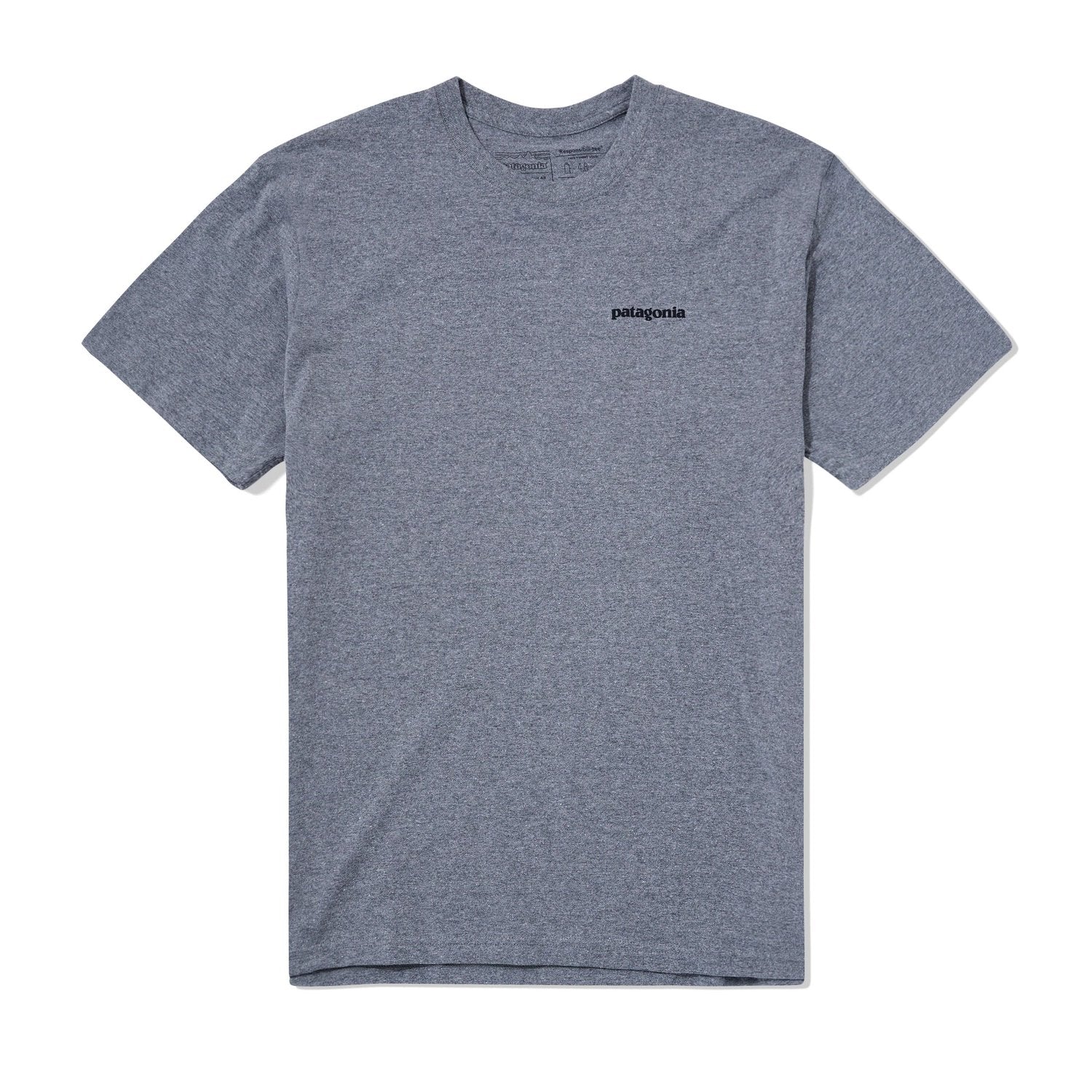 PATAGONIA - P-6 LOGO RESPONSIBILI-TEE - GRAVEL HEATHER - Antisocial Collective