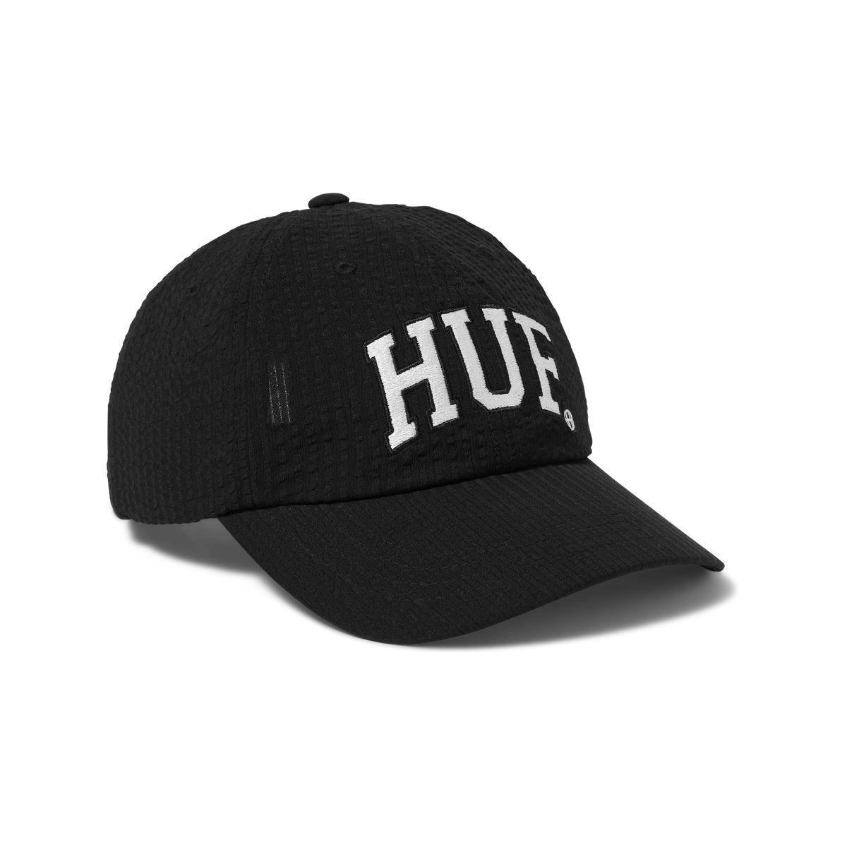 HUF - HUF ARCH LOGO CURVED VISOR 6-PANEL HAT - BLACK