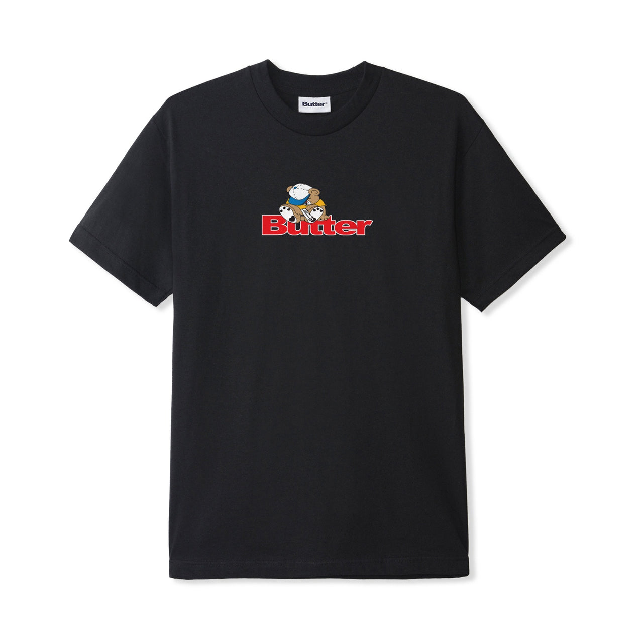 BUTTER GOODS - TEDDY LOGO TEE - BLACK