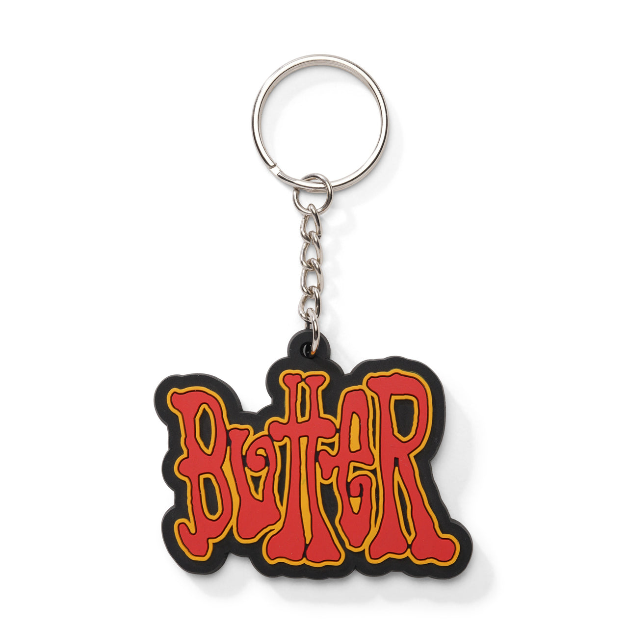 BUTTER GOODS - TOUR RUBBER KEY CHAIN - RED / YELLOW